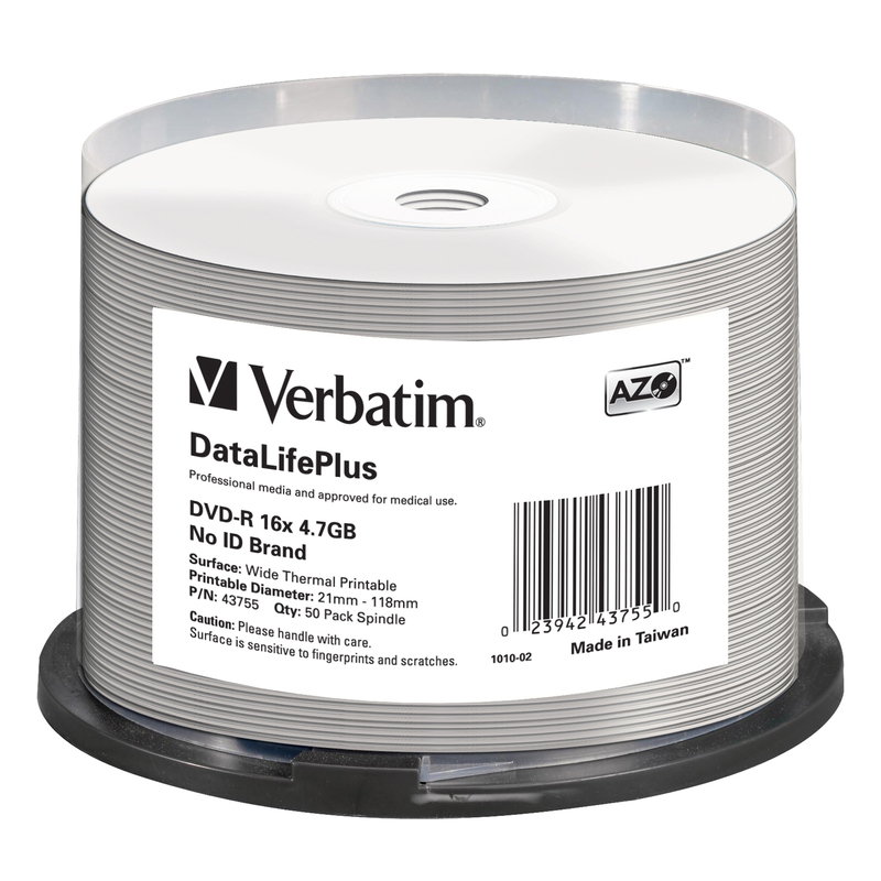 SCATOLA 50 Professional WIDE THERMAL PRINTABLE NO ID 16 4.7GB / 120'