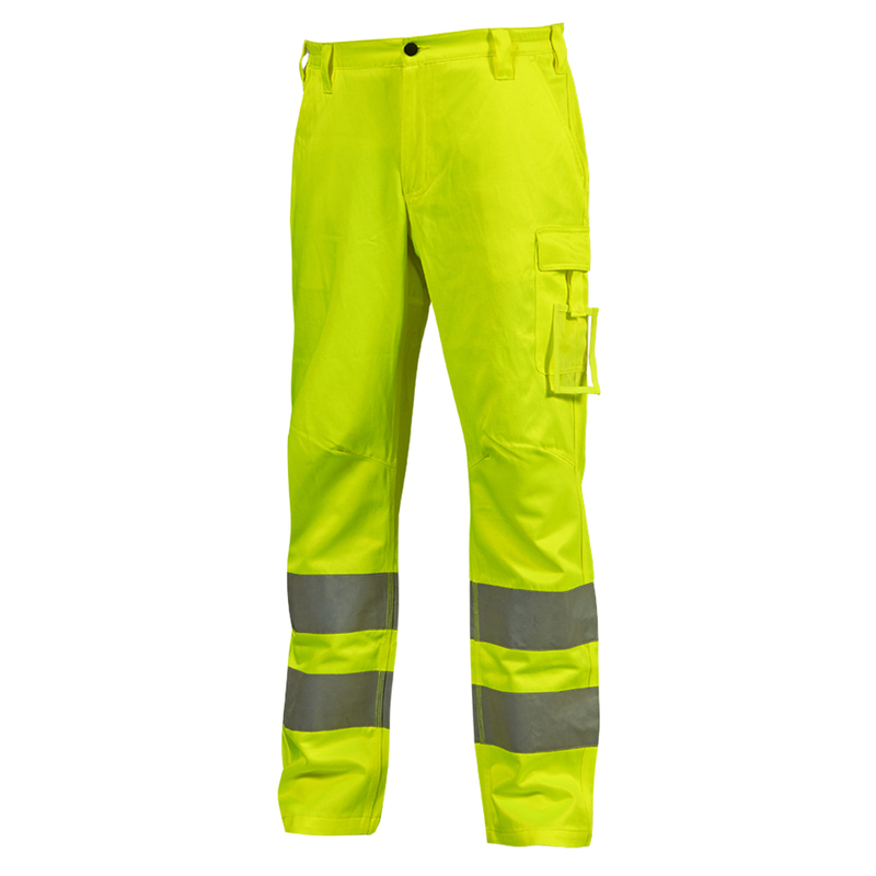Pantaloni alta visibilitA' Vega tg M giallo fluo U-Power