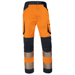Pantaloni multitasche alta visibilitA' M2PA3S tg L arancio fluo Deltaplus
