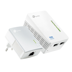 Starter Kit Powerline AV600 + Wi-Fi N 300Mbps con 2 porte Fast Ethernet TP-LINK
