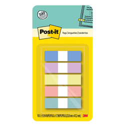 Blister 350 SEGNAPAGINA Post-itR Super Sticky 100 Riciclati 670-SSR-5 in 5 color