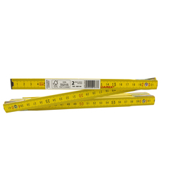 Metro pieghevole in legno 2m Fischer Darex