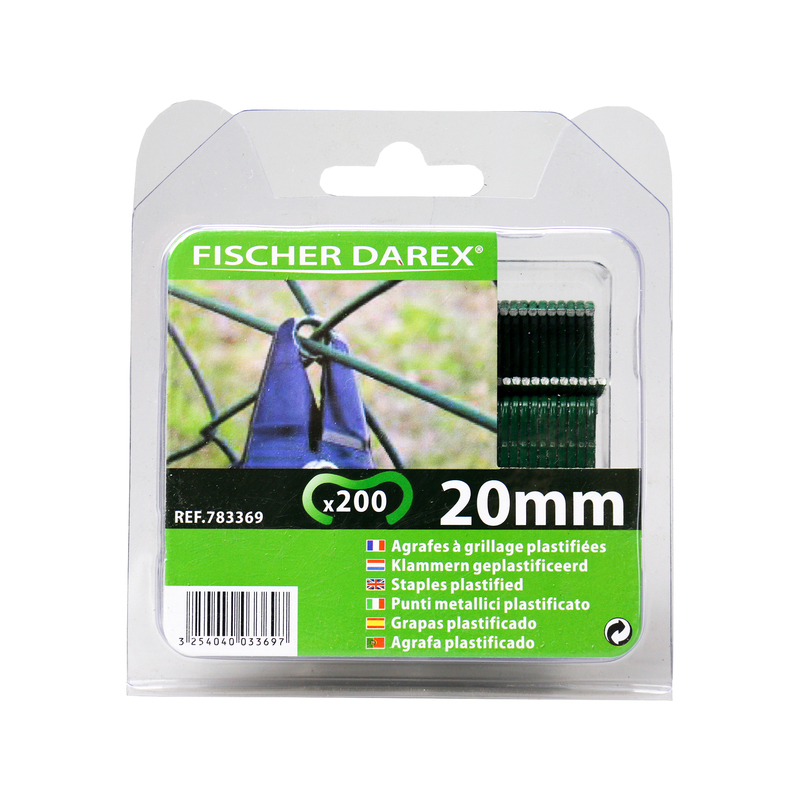 200 Punti per reti 20mm verdi Fischer Darex
