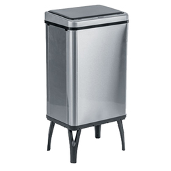 Gettacarte pieghevole Houdini 40L 35,5x26x71,5cm inox/nero Medial