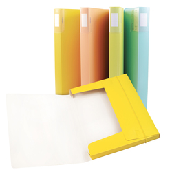 Portalistino GARDA 20 buste 20 x 30cm PP colori assortiti Plastibor