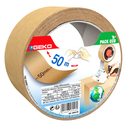 Nastro adesivo in carta 50mmx50mt avana Geko