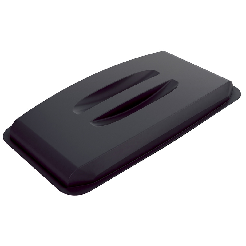 Coperchio nero per bidone DURABIN rettangolare 60 lt Durable