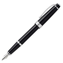 Penna stilografica Bailey Light punta M fusto nero/chromo Cross