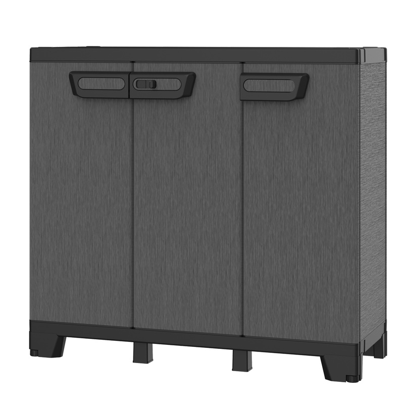 Armadio 3 ante CAB102B ardesia nero Terry