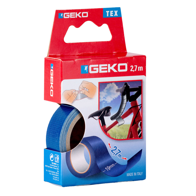 Nastro adesivo telato Tex blu 19mmx2,7mt Geko