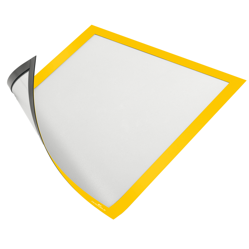 Cornice DuraframeR Magnetic A4 21x29,7cm giallo Durable