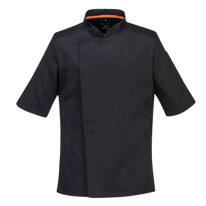 Giacca da cuoco MeshAir Pro a manica corta tg L nero Portwest