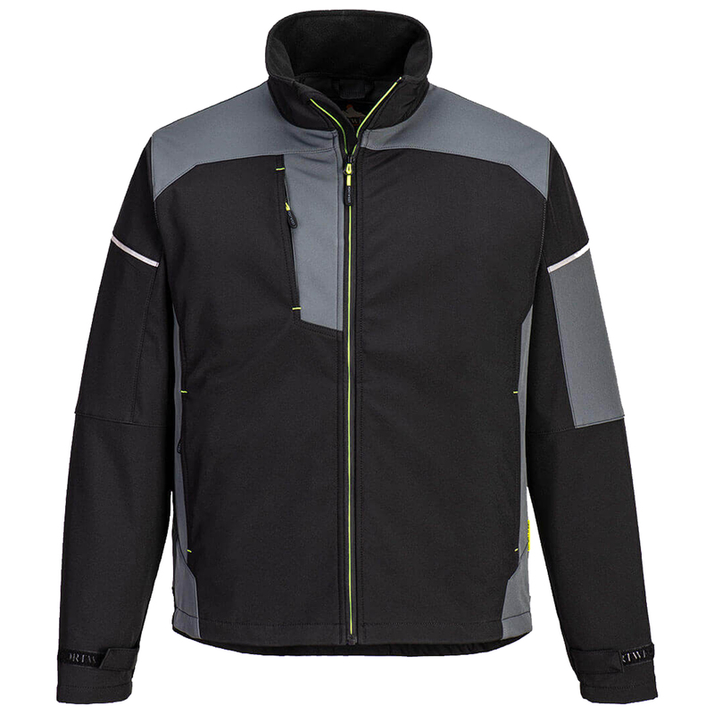 Giacca Softshell Texpel Splash Eco tg L nero/grigio Portwest
