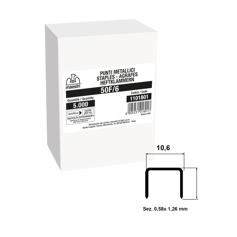 2 Scatole da 5000 punti 50F/6 1101801 Ro-Ma
