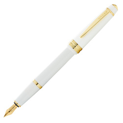 Penna stilografica Bailey Light punta M fusto bianco/oro Cross (delist)