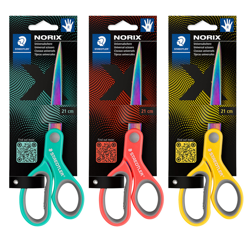 Forbice universale in acciaio NorixR 21cm colori assortiti Staedtler