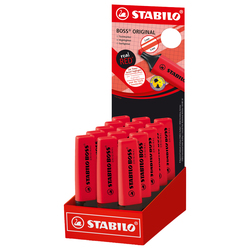 Expo 15 evidenziatori BOSSR ORIGINAL rosso rosso Stabilo