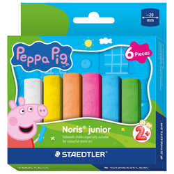 Astuccio 6pz gessetti jumbo NorisR Junior Peppa Pig colori assortiti Staedtler