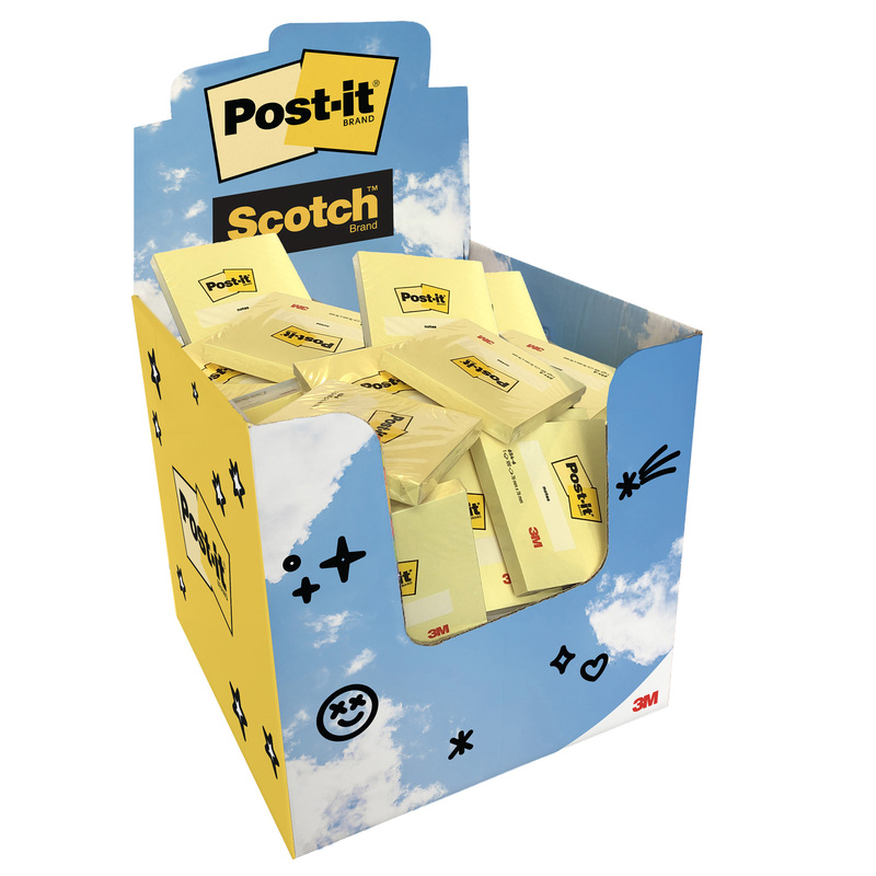 Expo 54+6 Post-itR 76x76mm 100fg/blocchetto Giallo Canary