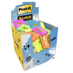 Expo 54+6pz blocchetti Post-itR 76x76mm 100fg/blocchetto colori assortiti