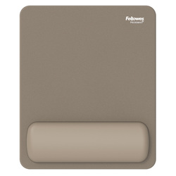 Mousepad Breyta con poggiapolsi con Microban Sabbia Fellowes