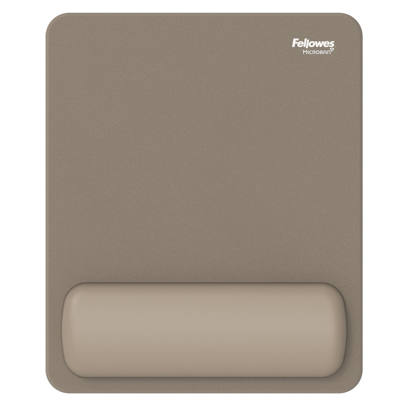 Mousepad Breyta con poggiapolsi con Microban Sabbia Fellowes