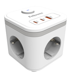 Power Cube Type F Bianco Fellowes