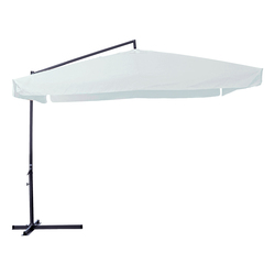 Ombrellone quadro 3x3 con braccio laterale bianco- prodotto stagionale