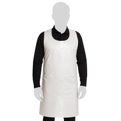 Conf 100 grembiuli Apron 20 in LDPE taglia unica bianco Reflexx