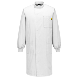 Camice da laboratorio antistatico Howie tg M bianco Portwest