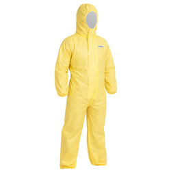 Tuta protezione chimica Cover 3456 in PE/PLP taglia XXL giallo Reflexx