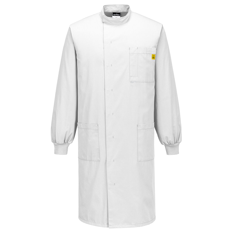 Camice da laboratorio antistatico Howie tg XXL bianco Portwest