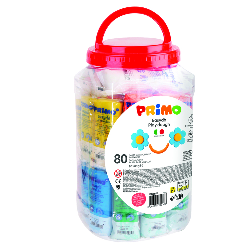 Secchiello 80 panetti da 60gr pasta modellabile EasyDO' Primo