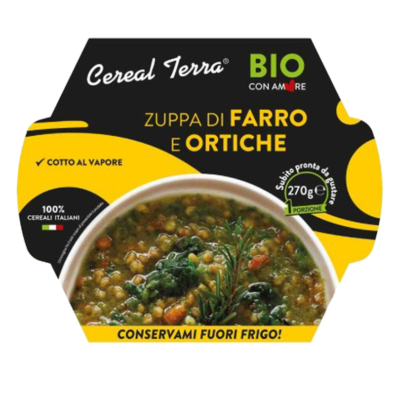 Zuppa di farro e ortiche in confezione da 300gr - Cereal Terra