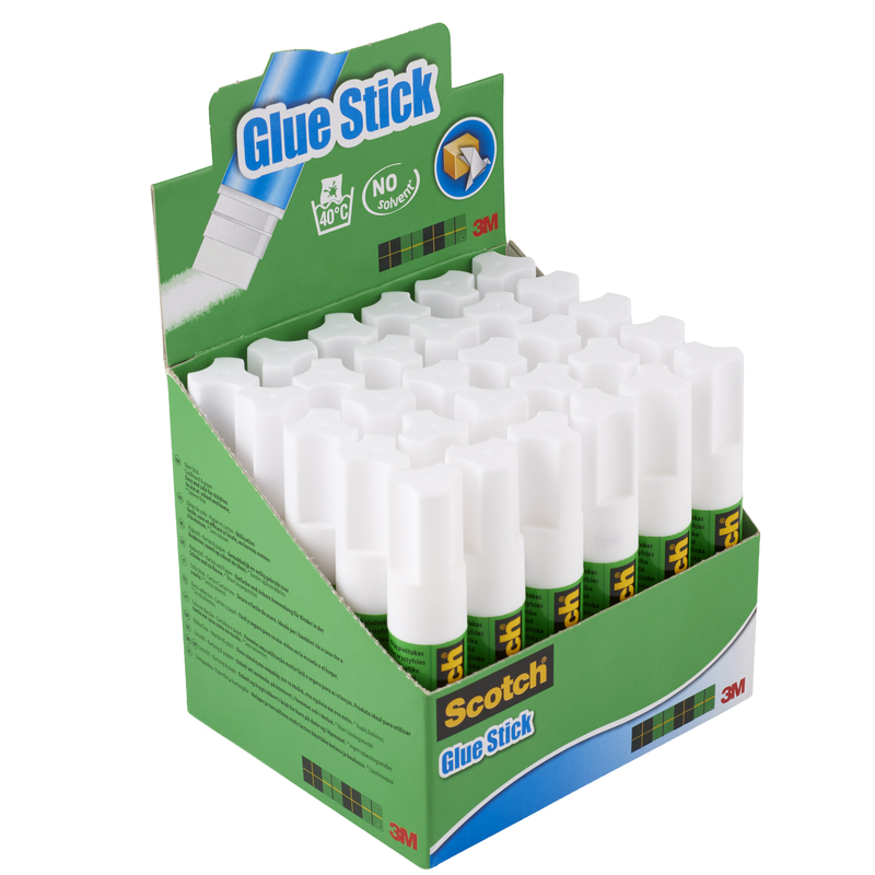 Espositore 30 colle stick 8gr 6208D30 bianca permanente ScotchR