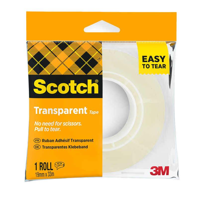 Scatola 8 rotoli  in caramella nastro adesivo ScotchR 508 19mmx33m in PP