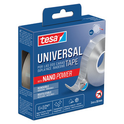 Nastro biadesivo universale 3m x 30mm con Nano Power tesaR