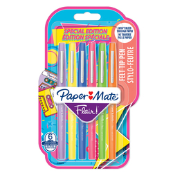 Blister 6 pennarelli Flair Nylon colori assortiti RetrO' Papermate