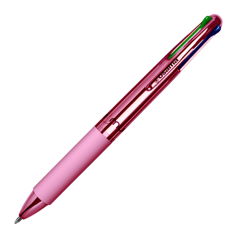 Penna sfera 4 colori 4 Multi 1.0mm Chrome rose pink OSAMA