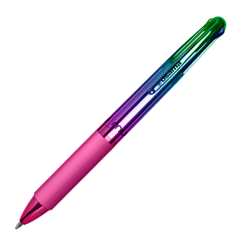 Penna sfera 4 colori 4 Multi 1.0mm Chrome rainbow OSAMA