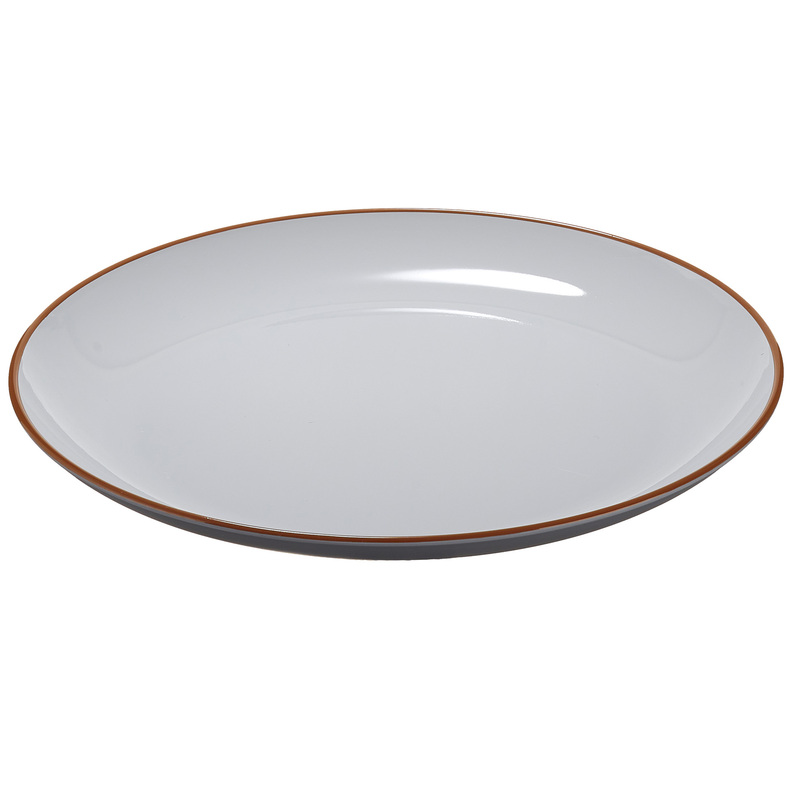 Piatto piano rPET D27,5x2,8cm grigio Leone