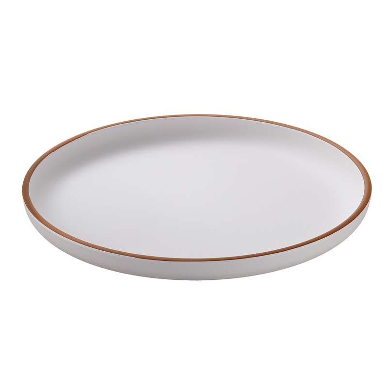 Piatto piano rPET D22x2,1cm bianco Leone