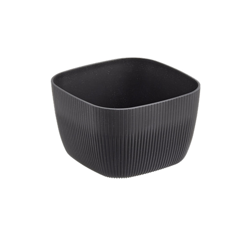 Ciotola buffet quadrata Norway 19,5x19,5x12cm melamina antracite Leone