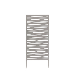Pannello decorativo in metallo grigio 50x100cm Verdemax