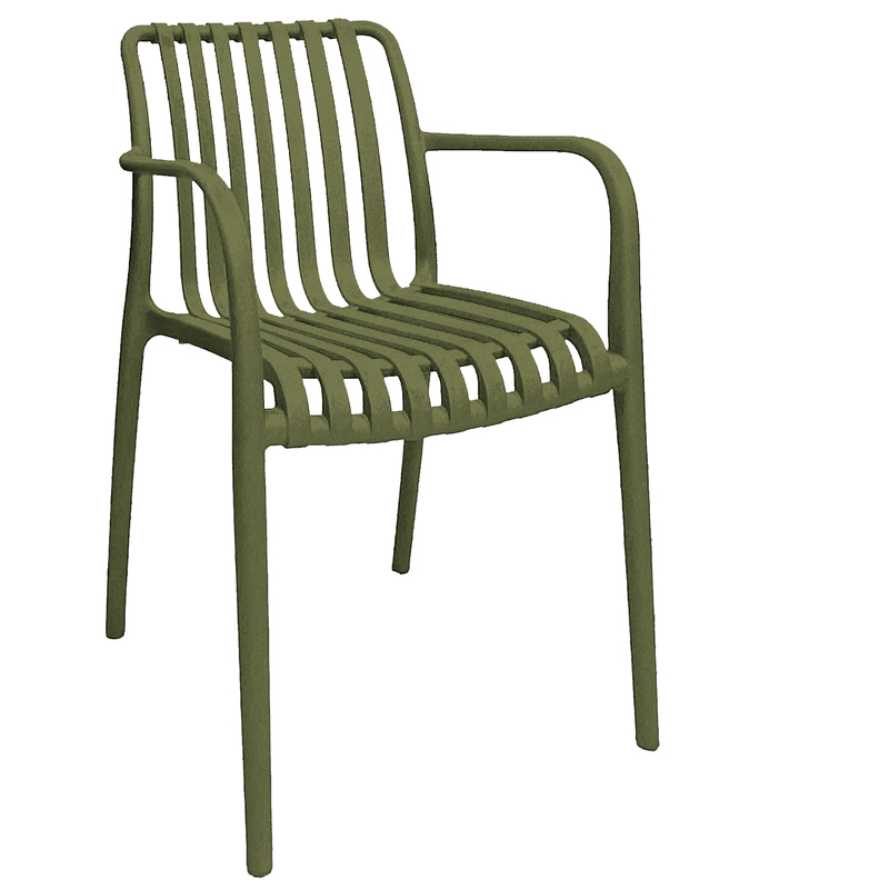 Sedia Nives in PP verde Verdelook