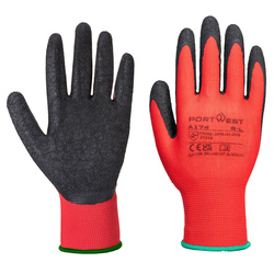 Guanti A174 Flex Grip tg XL lattice rosso/nero Portwest