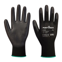 Guanti A195 touch con palmo in PU tg L nero Portwest