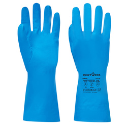 Guanti in nitrile tg L azzurro Portwest