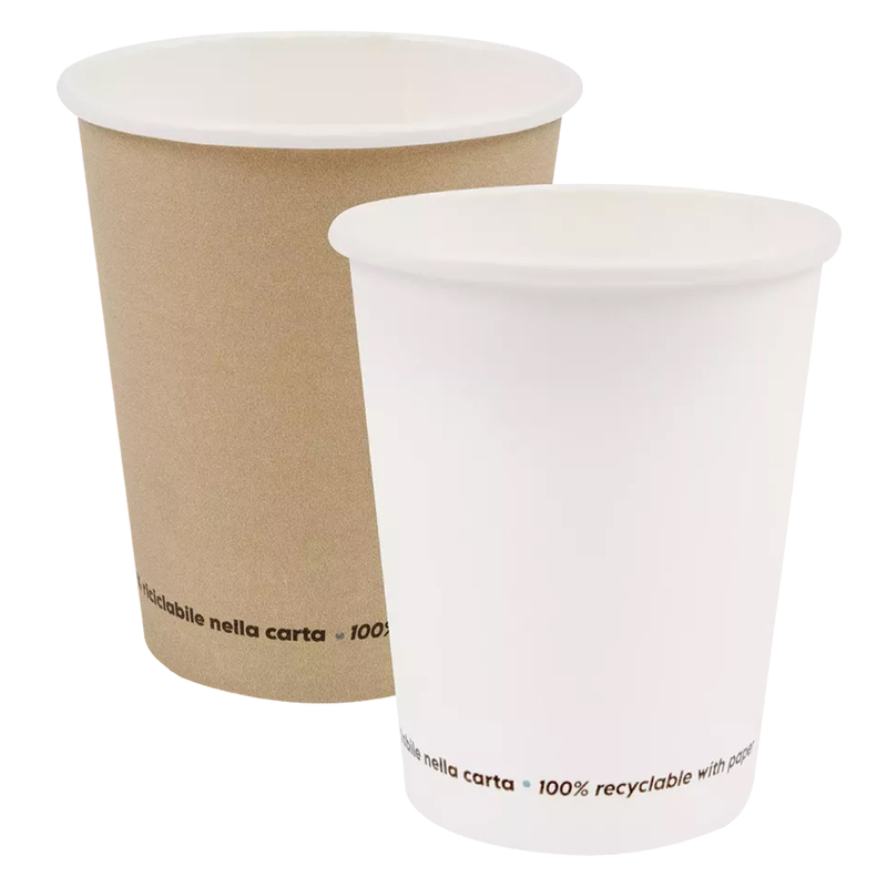 Conf 50 Bicchieri in carta 250ml avana Signor Bio