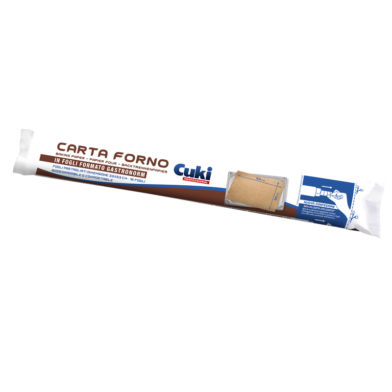 Carta forno in fogli 33x53cm 15 fogli Cuki Professional